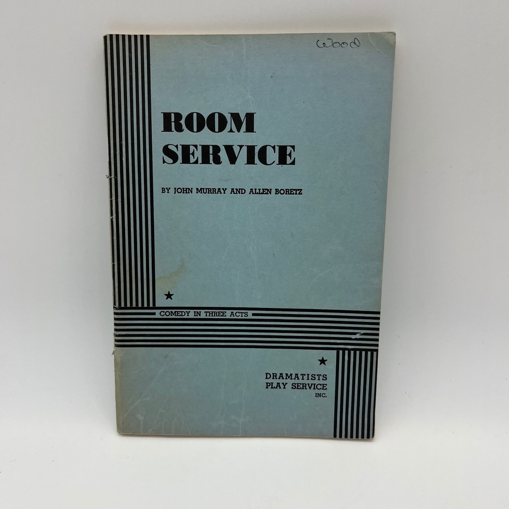 Room Service Play by John Murray Allen Boretz Comedy in Three Acts